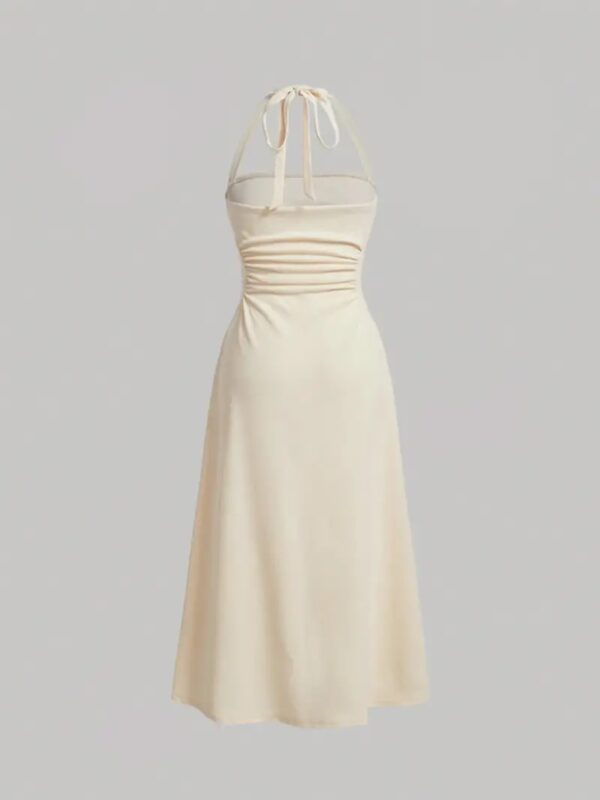 Pleated Halter Dress - Image 2