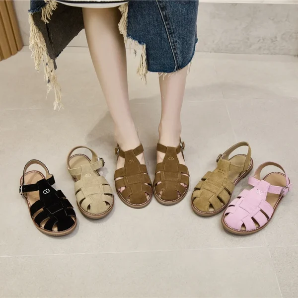 Leather Gladiator Sandals Women